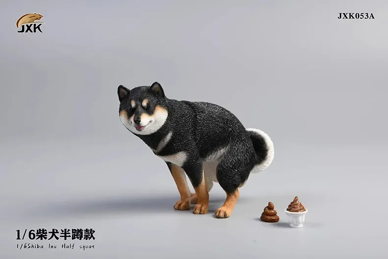 Japanese Real Edition Twisted Egg Scale Model Simulation Shiba Inu Model Peeing Dog Hand Desktop Collection