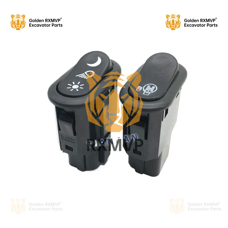 For Komatsu PC200 220 240-7-8 headlight switch high and low beam rotary control light switch excavator accessories