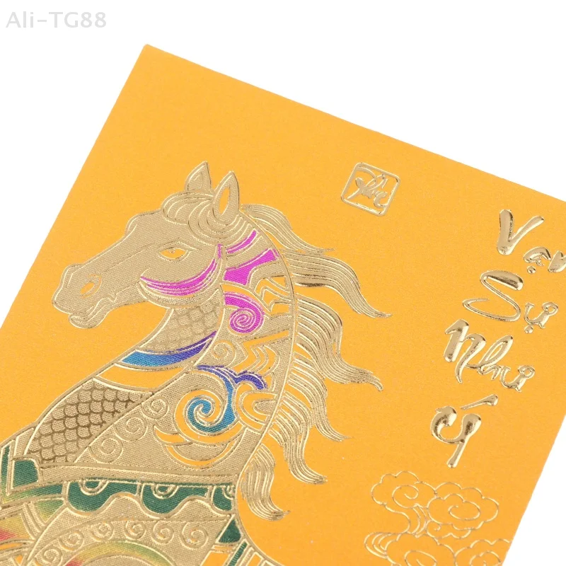 

6pcs 2026 Chinese New Year Red Envelopes Lunar New Year Lucky Money Bag For Spring Festival And Marriage