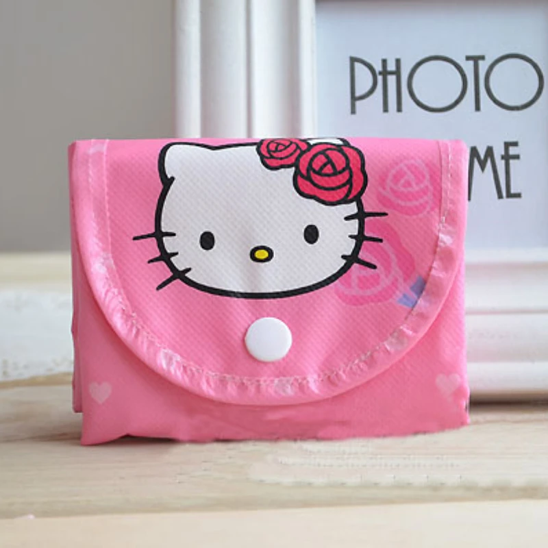 Sanrio Hello Kitty Women Handbag Cute eco-friendly shopping bag Gift bag Student carrying bag Carrying bag Storage bag