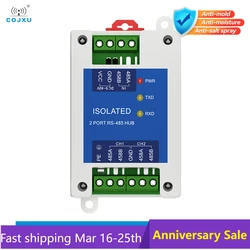 DC8-28V Industrial 2-way Cache RS485 Hubs Photoelectric Isolation COJXU E810-R12 Power and Signal Isolation ESD Protection