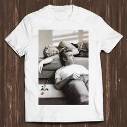 Marilyn Monroe James Dean Rose Retro Film Gamer Meme Movie Music Cool Gift Tee T Shirt C601