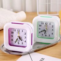 Multi-functional Cute Lazy Alarm Clock With Night Light Silent Small Table Clock Simple Bedside Clock Children's