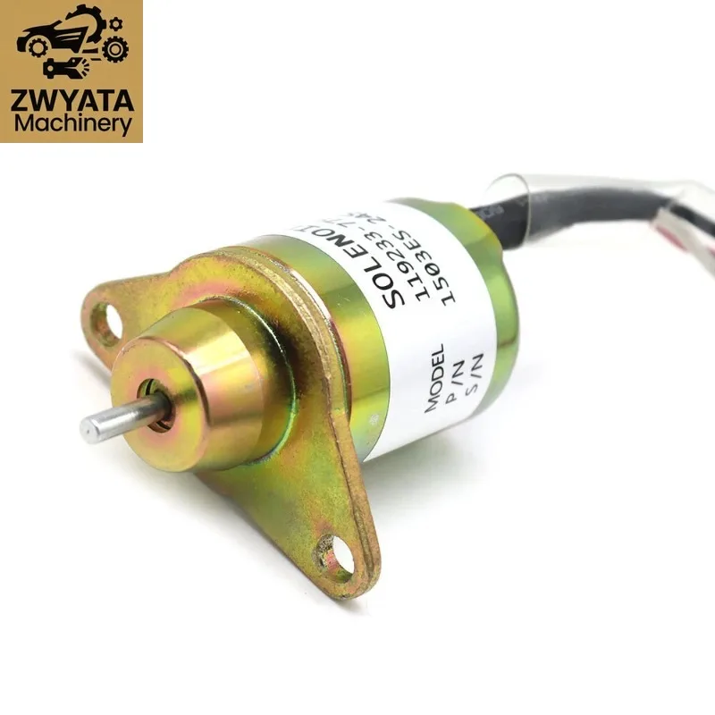 Электромагнитный клапан 12V Fuel Shut Off Solenoid Valve 119233-77932 1503ES-12S5SUC12S For Yanmar Engine John Deere Tractor Hyundai R55-5 R60-5 Газ и топливо — деталь 4