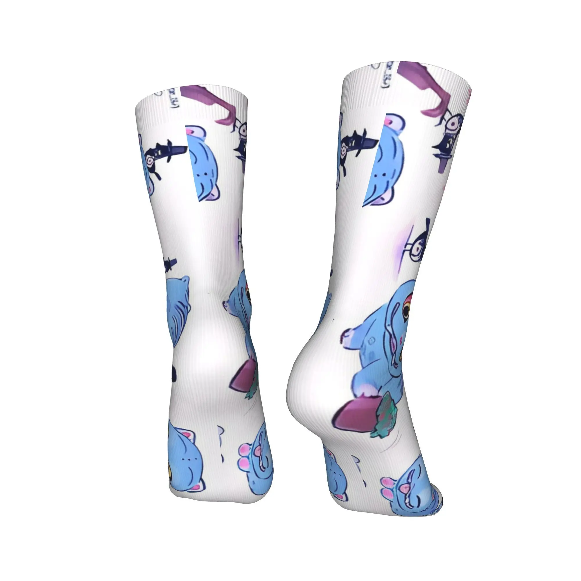 Calcetines de hombre Tiger Blue KPop Demon Hunters medias primavera moda calcetines cómodos diseño Skateboard calcetines antideslizantes