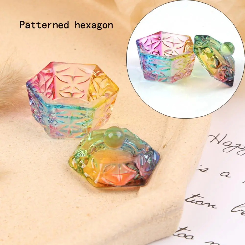 مادة زجاج فن الأظافر ، تخزين مسحوق الاكريليك ، طبق مع غطاء الغبار ، حامل للمبتدئين