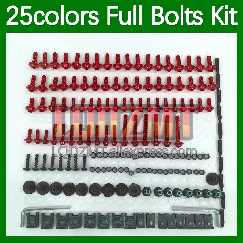 268pcs Body Bolt Full Screws Kit For KAWASAKI NINJA ZX900 ZX 9R 900 9 R 900CC ZX9R ZX-9R 00 01 2000 2001 Fairing Bolts screw Nut