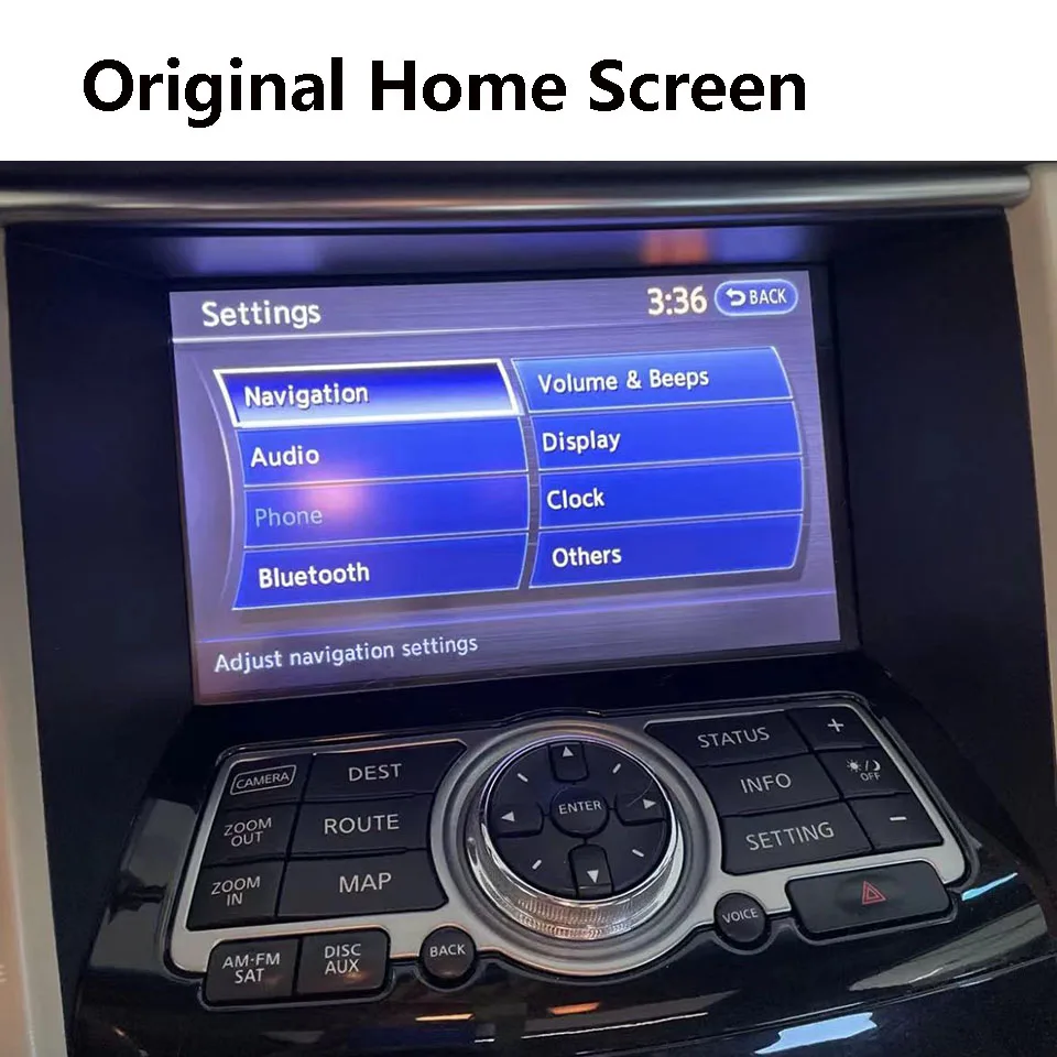 iCarPlay وحدة الملاحة اللاسلكية Apple CarPlay لإنفينيتي Q50 QX50 QX60 2018 2019 ستيريو السيارة
