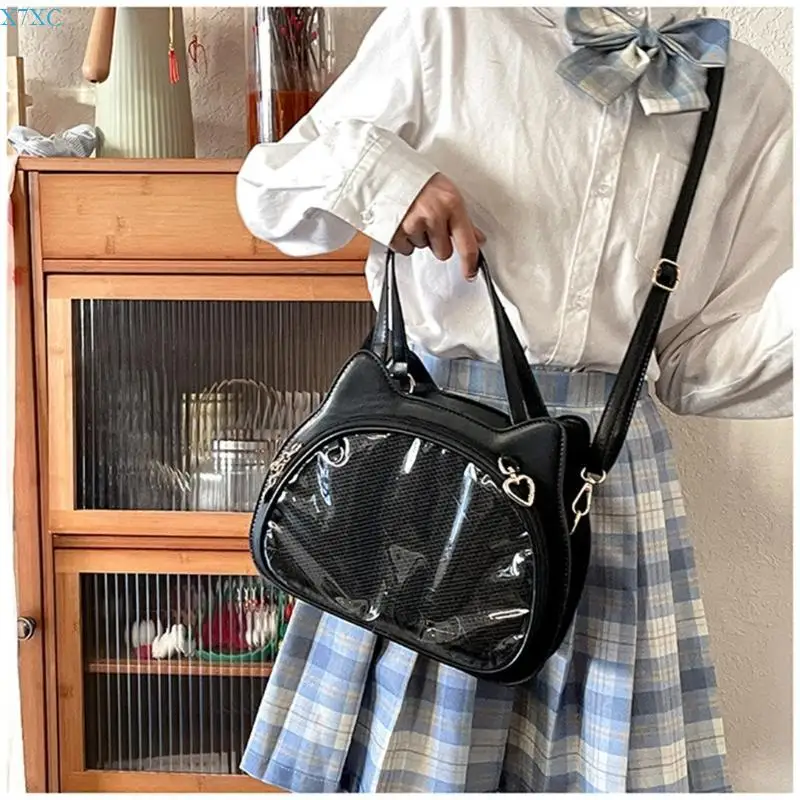 

X7XC Girl Itas Bag Japanese Kitten Shoulder Bag Women Cats Crossbody Bag
