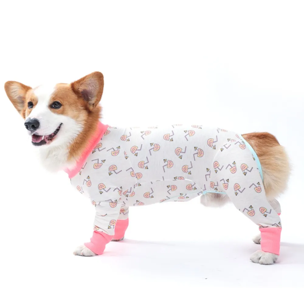 Dog Pajamas Jumpsuit Full Belly Coverage For Pet Surgical Recovery Prevent Licking Wounds Bodysuit Coat Dog Costume