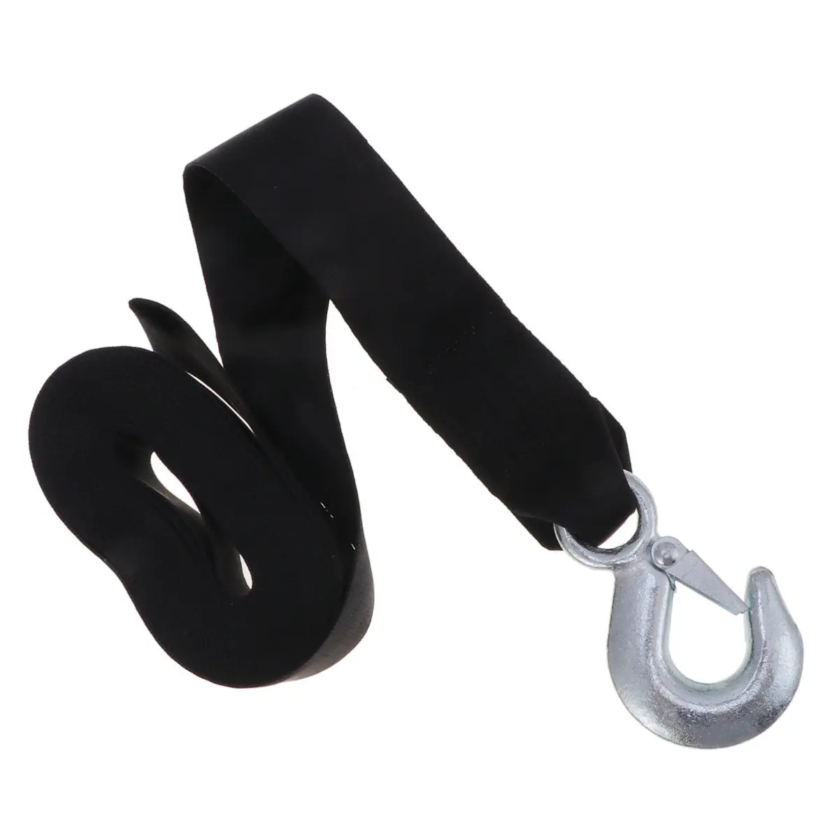1Set 6M 2Ton Heavy Duty Nylon Trailer Rope Winch Strap for Suv Truck Car Pull Recovery Sturdy Snap Hooks Vibration Dampening