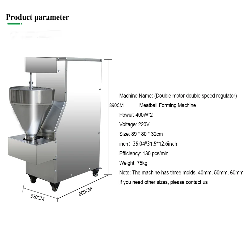 Meatball-making Machine 220V Commercial Beef Pork Vegetable Chicken Fish Meat Balls Making Machine