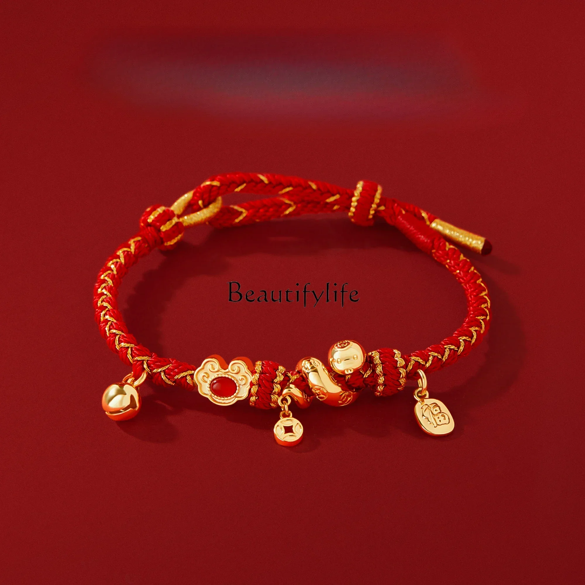 

Red hand rope, year of the snake, natal year, red agate red rope