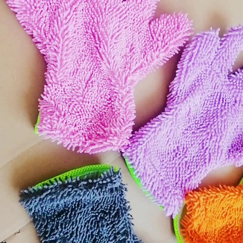 Guante impermeable de microfibra Premium para lavado de coches, suave, antiarañazos, para lavado de coches, guante de limpieza grueso multifunción, 1 ud.