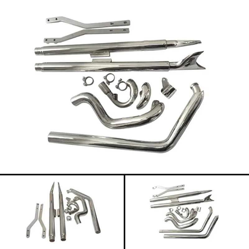 FactoryDirectWholesaleAvailable -ExhaustPipe withFishtail harpoon Design forHarleySofttailSerieswithLargeSpringsMotorcycle parts