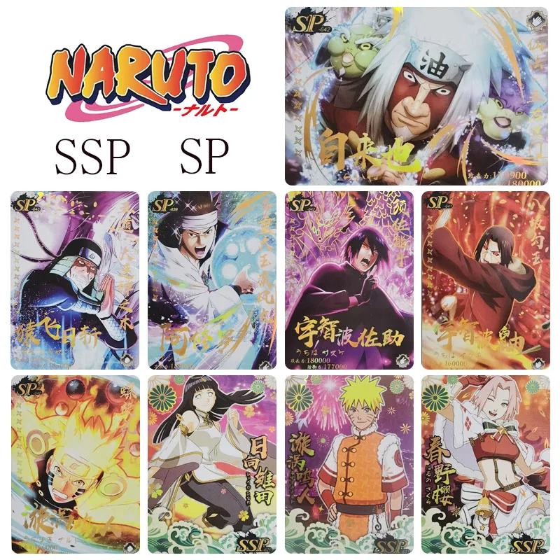 Naruto Ssp Sp Series Rare Collection Card Hyuga Hinata Uzumaki Naruto Anime Character Cartoon Board Game Toys Christmas Gifts