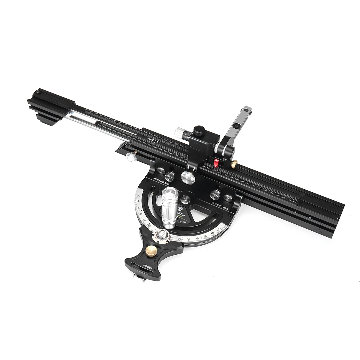 

HONGDUI HD-MG21-BS Mitre Gauge Fence Fit For Most Bosch Festool Dewalt Small Table Saw 50 Degree Angle Fence Use for Small Table