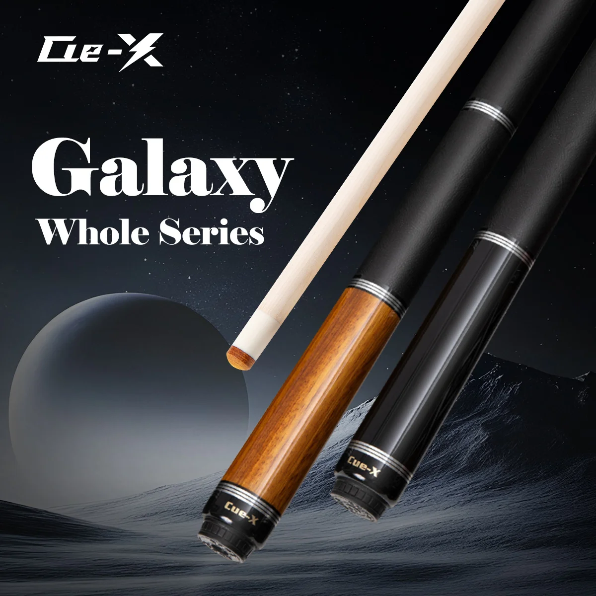 

CUE-X Galaxy профессиональный бильярдный кий, набор сумок, наконечник 12,5 мм, аксессуары для кия для карману, бильярдные игры в бильярд