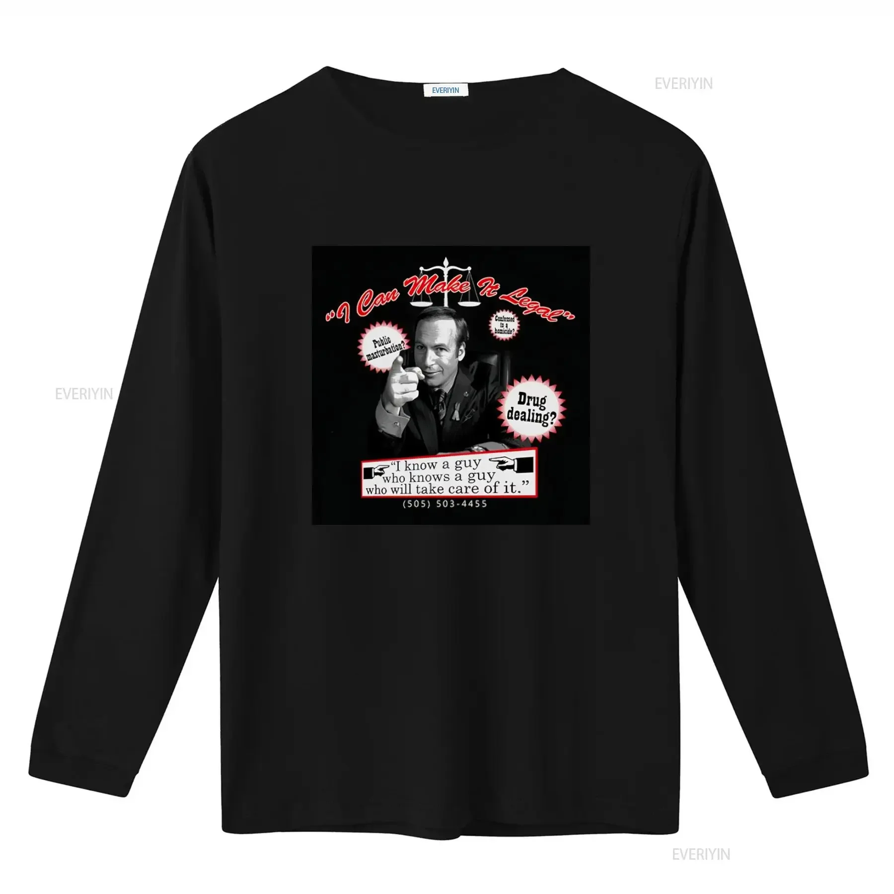 I Can Make It Legal T Shirt Breaking Heisenberg Better Call Bad Saul with Lawyer Theme and Jokes Print vintage Washed homme