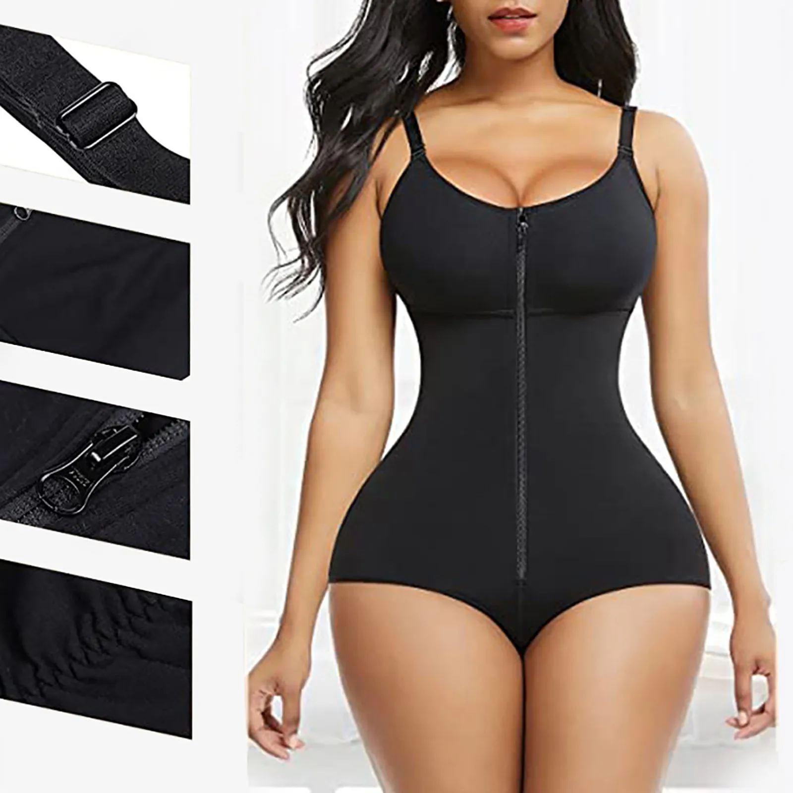 

Shapewear Women Slimming Sheath Tummy Shapewear Zipper Bodysuit Hip Lift Corset Hip Butt Lifter Body Shaper Slimming Bodysuit