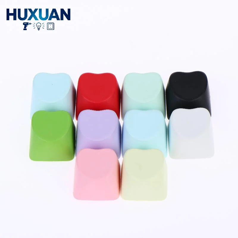 PBT Heart Cherry Keycaps 1U Thickened No Engraved 10/20Pcs Set for Custom Mechanical Keyboard Gamer Daily Replacement