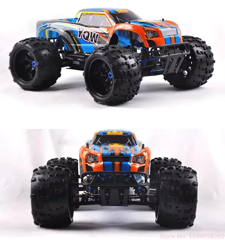 Remote-Controlled 1: 8 Large Scale Fuel Remote-Controlled Off-Road Model Vehicles Methanol Gasoline Dual Vehicle Model Toy Gifts