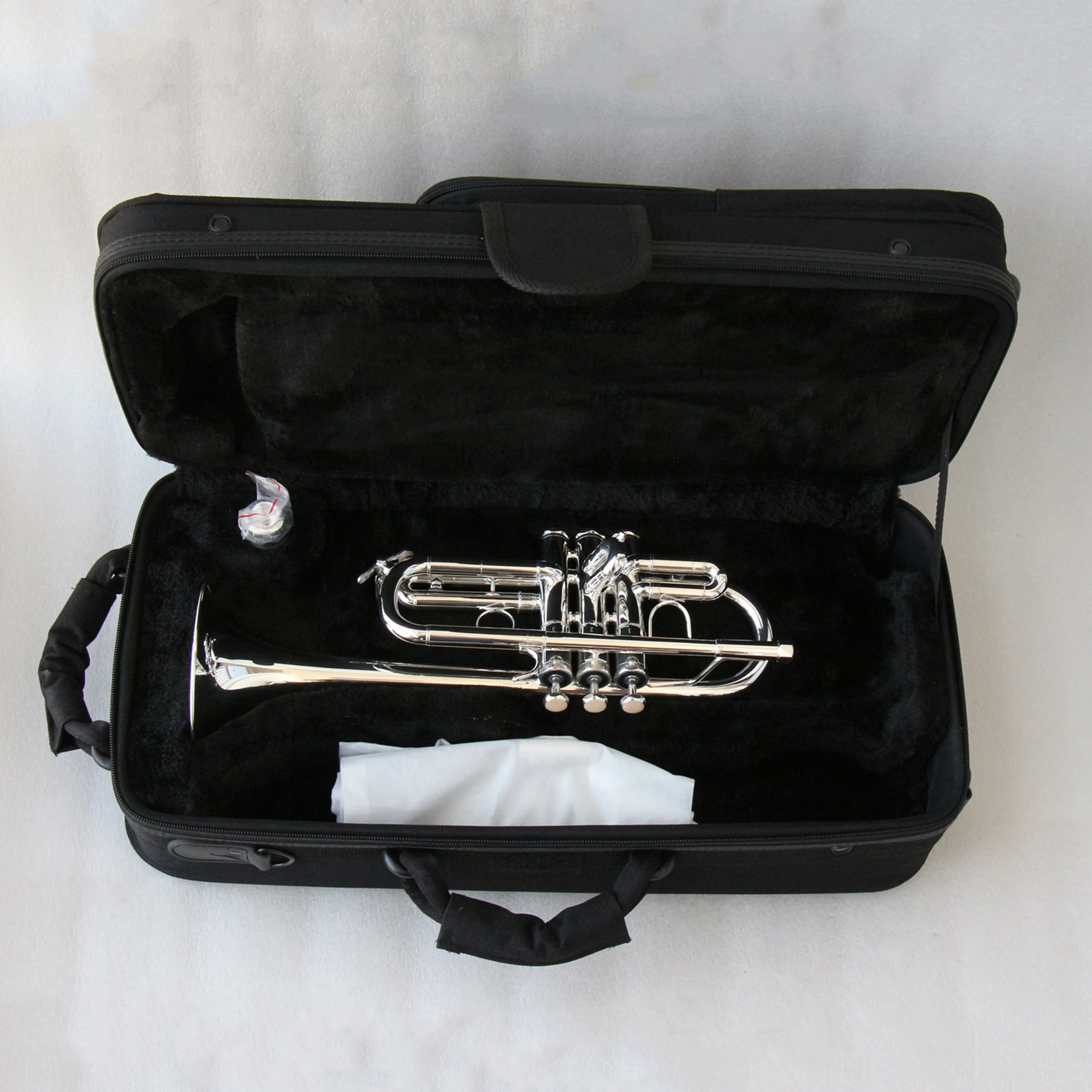 Chinese trumpet instrument Eb/D professional trumpet special hexagonal valves silver plated trumpet
