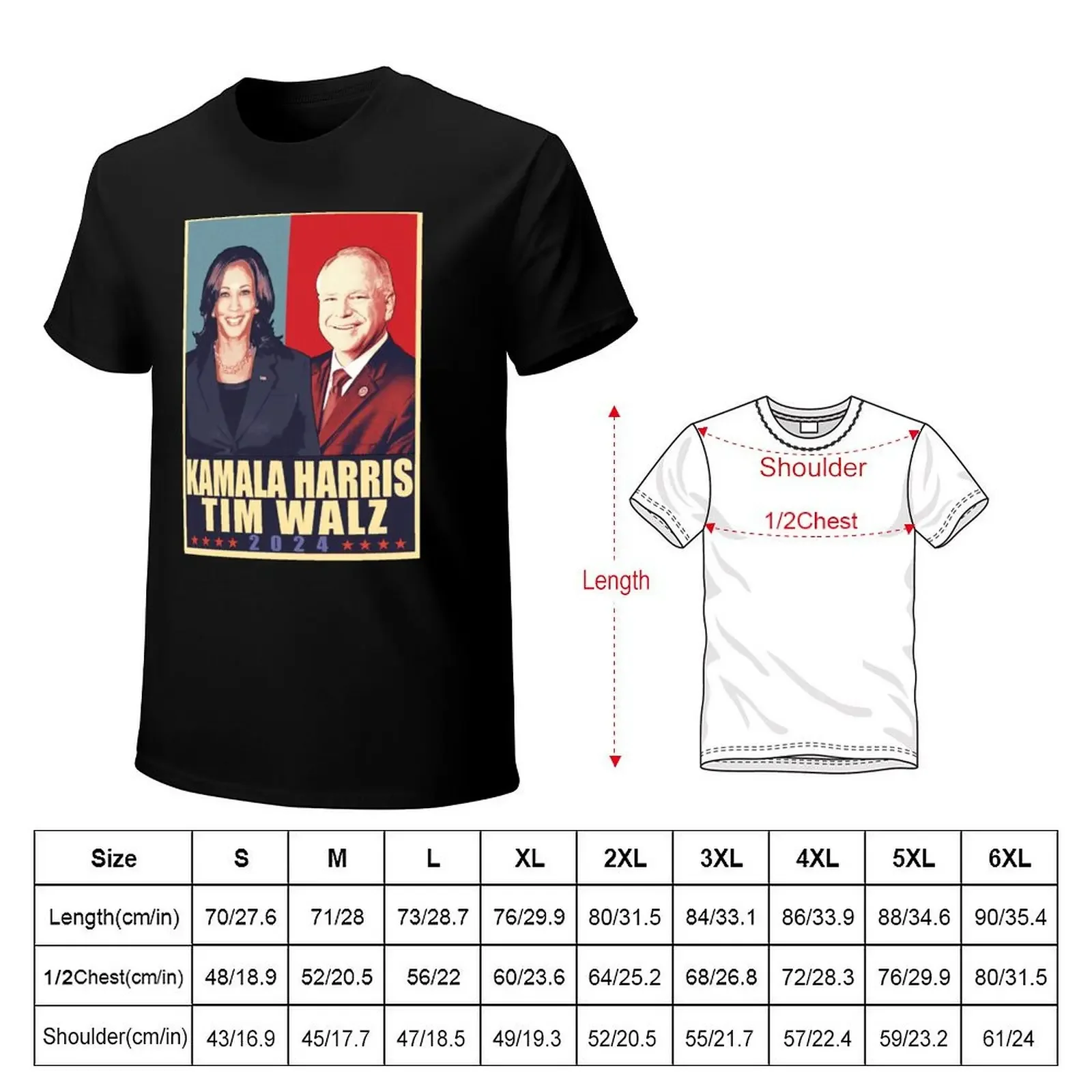 kamala harris tim walz 2024 T-Shirt shirts graphic tee boys whites black t-shirts for men