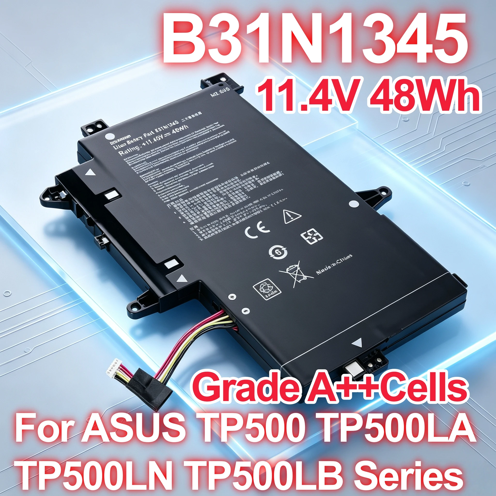 High Quality B31N1345 battery For ASUS TP500 TP500L TP500LA TP500LB TP500LN Series Factory direct sales