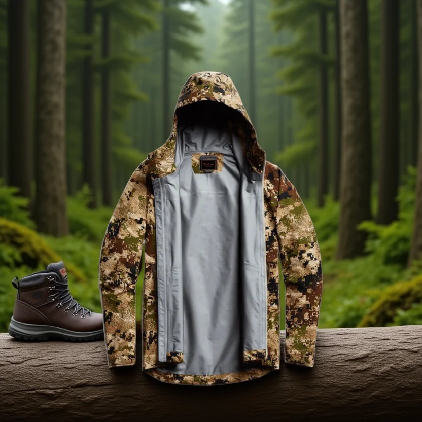 Men's hunting raincoat Dew point jacket camouflage fishing hunting clothing