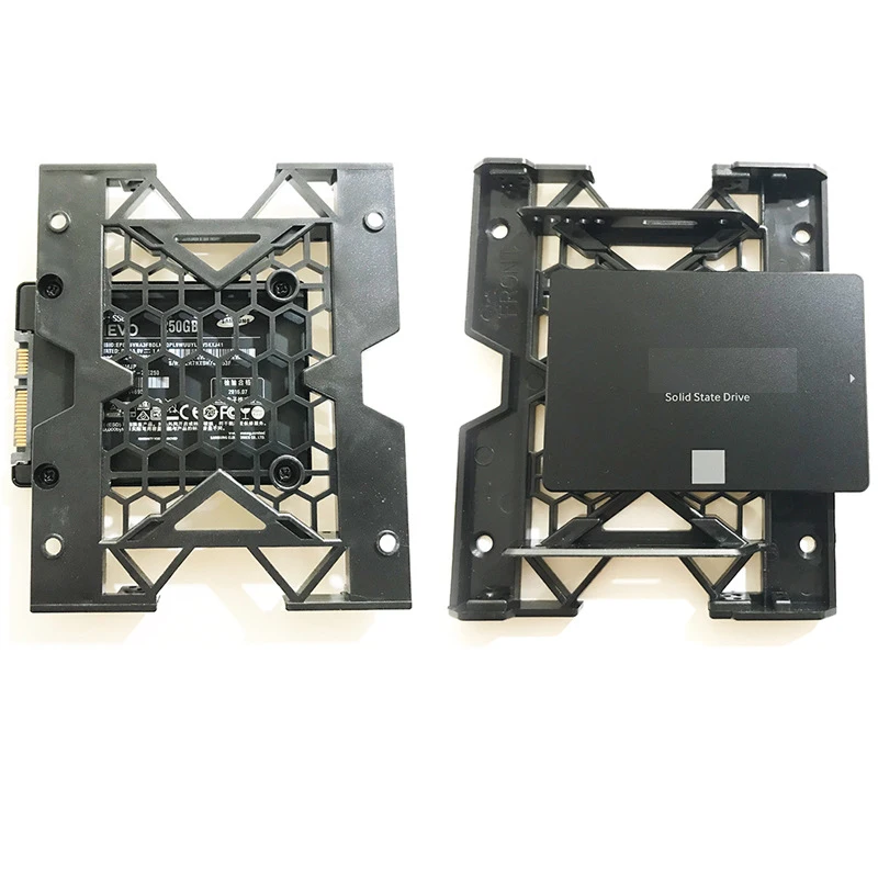 

5.25" to 3.5" 2.5" SSD Tray Bracket 12CM Fan Stand Cooling Holder HDD Adapter PC Case CD Drive to Hard Drive Support