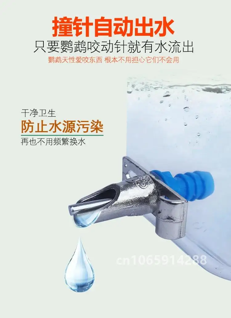 Bird Parrot Pin Type Water Dispenser External Water Dispenser with Large Capacity 800ml Kettle Peony/Xuanfeng Water Dispenser