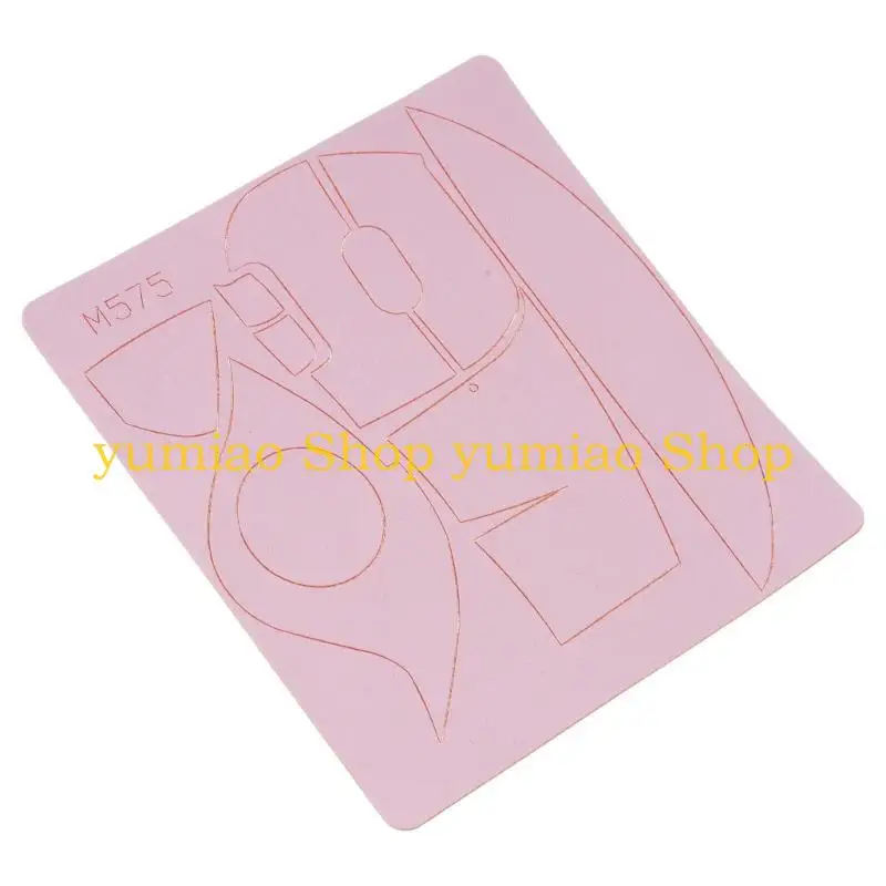 587B NonSlip Mouse Sticker for M575 Mouse Anti-Slip Grip Tape Sweat Resistant Pad Without Mouse