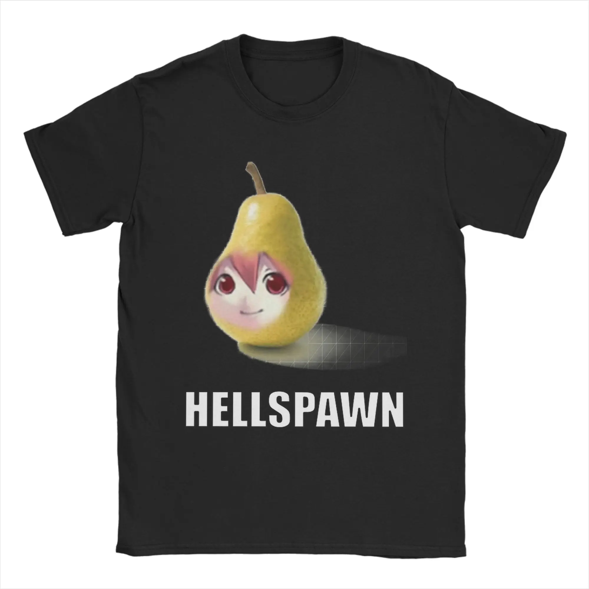 Pearto Creative Kasane Teto Expression T-Shirt Men Funny Pear Funny Cotton Tees O Neck Short Sleeve T Shirts Plus Size Clothing