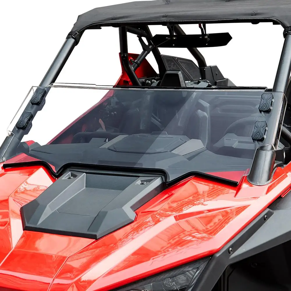 

UTV Front Windshield Windscreen Compatible with Polaris RZR PRO XP / RZR PRO XP 4 2020-2023 Clear Screen Waterproof Protector