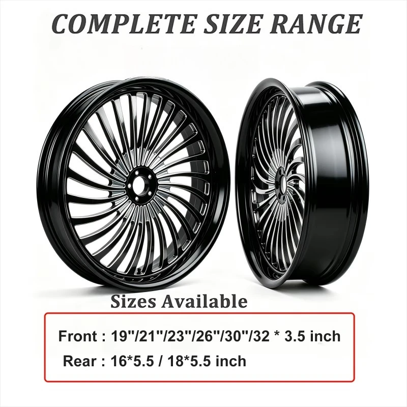 Forged Aluminum Front / Rear Wheel Rim, Direct Replacement for Touring Road King & Bagger Models 2008-2026