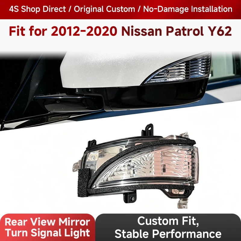 

Side Mirror Assembly for 14-22 Nissan Patrol, Left & Right Exterior Rearview Mirrors, Suitable for Imported Nissan Patrol