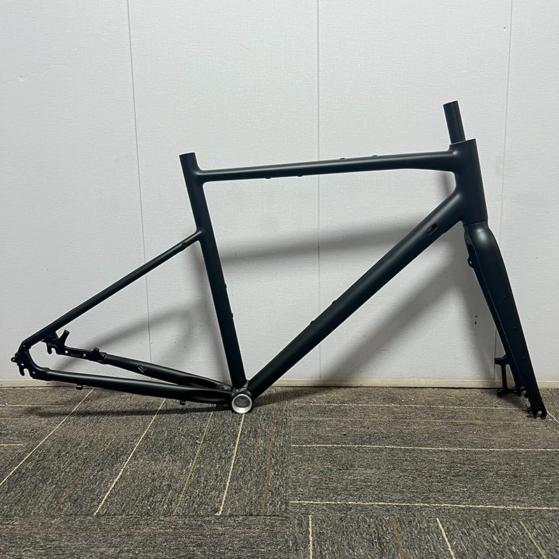 Road Bicycle  Frameset Aluminum Alloy Gravel Frame Fork Entry-Level Commuting Leisure Frame   Bicycle Accessories