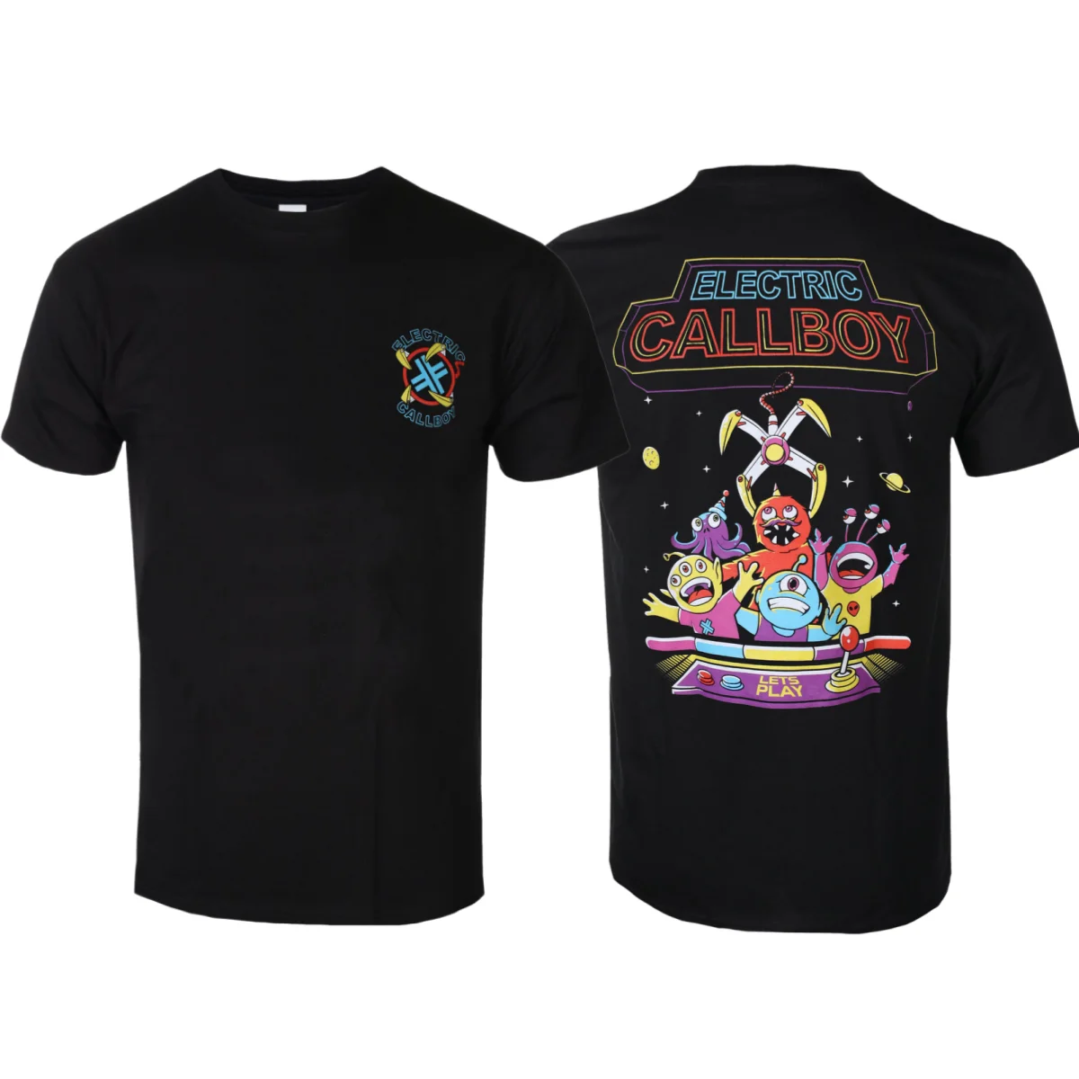Electric Callboy - Let's Play Art Pattern Electronicore Band T-shirt Casual Trend Style Cotton T-shirt for Men and Women