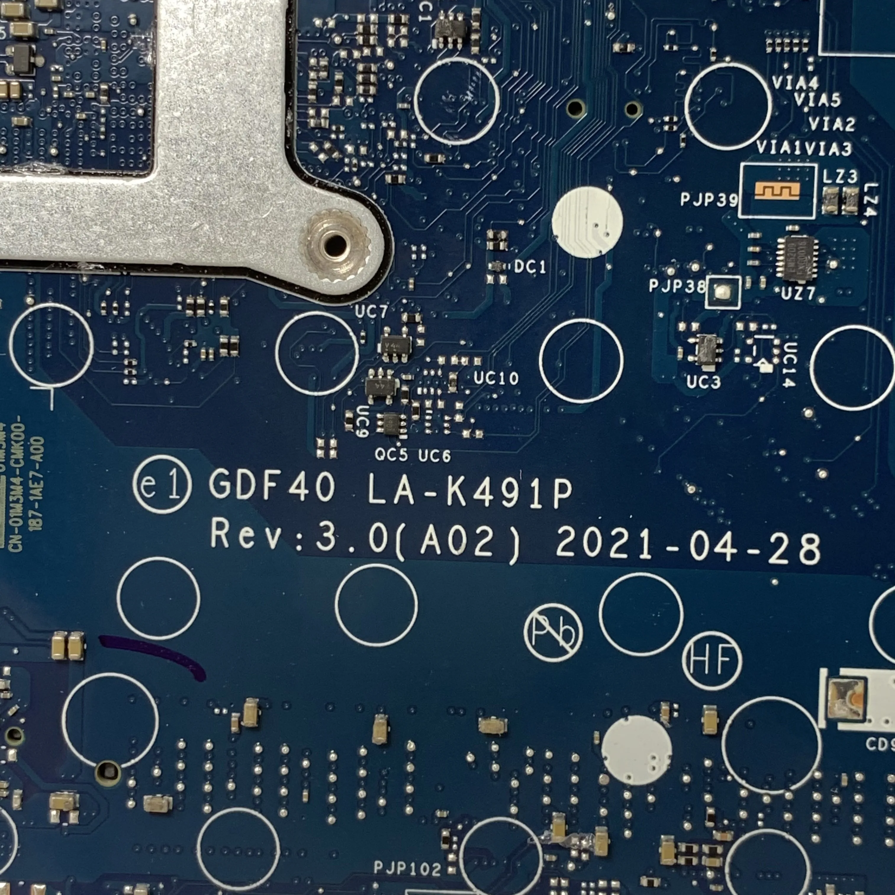 

CN-01M3M4 01M3M4 1M3M4 Mainboard For DELL 5420 Laptop Motherboard GDF40 LA-K491P With SRK03 I5-1145G7 CPU 100% Full Working Well