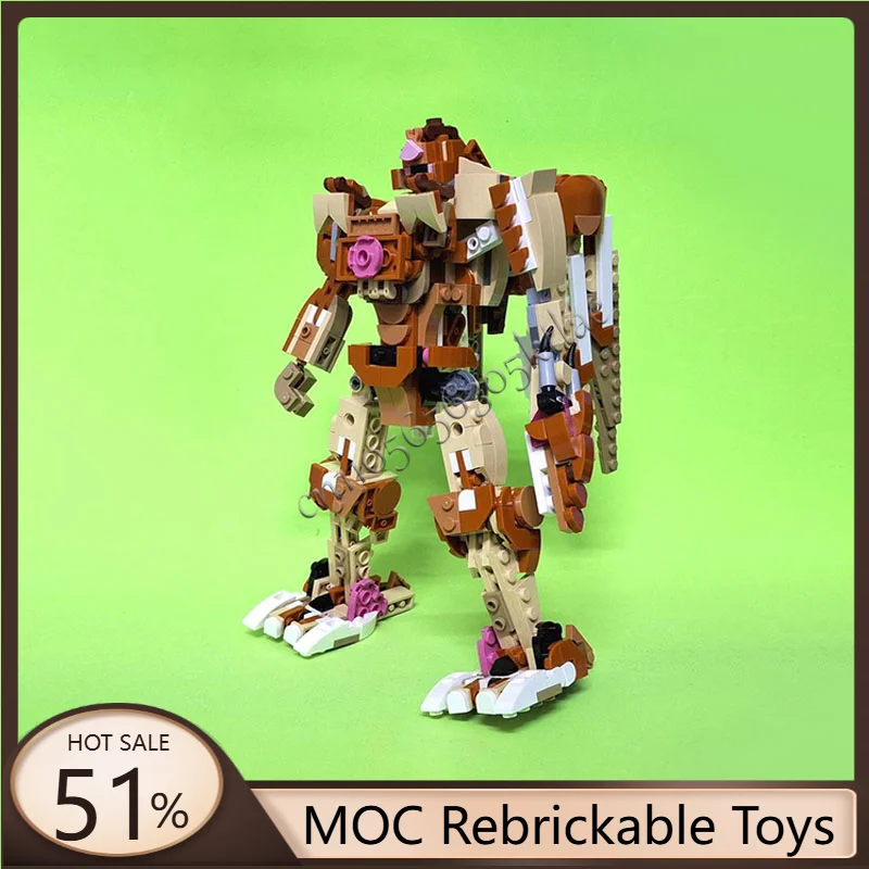 498 PCS Star Battle Series MOC Mechanical Dinosaur Building Block Model Set DIY Assembly Display Toy For Children Birthday Gifts