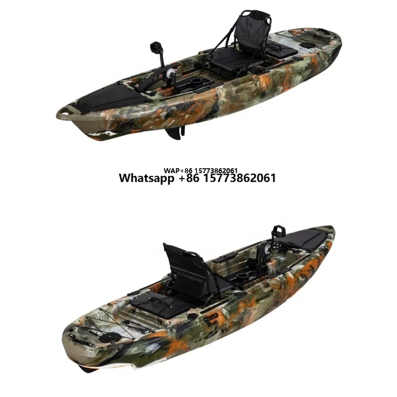 

Недорогой педальный каяк LSF 10FT для морской рыбалки с корпусом из ПЭ