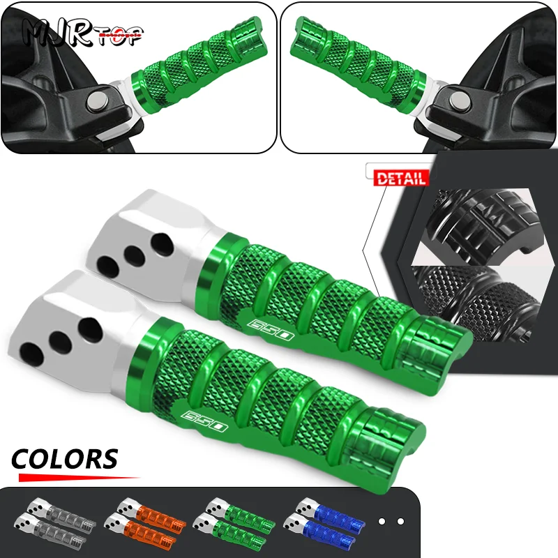 

For NINJA650 09-16 versys650 07-15 versys1000 12-15 Motorcycle CNC Rear Footrest FootPeg Passenger Foot Peg Footpegs Pedals