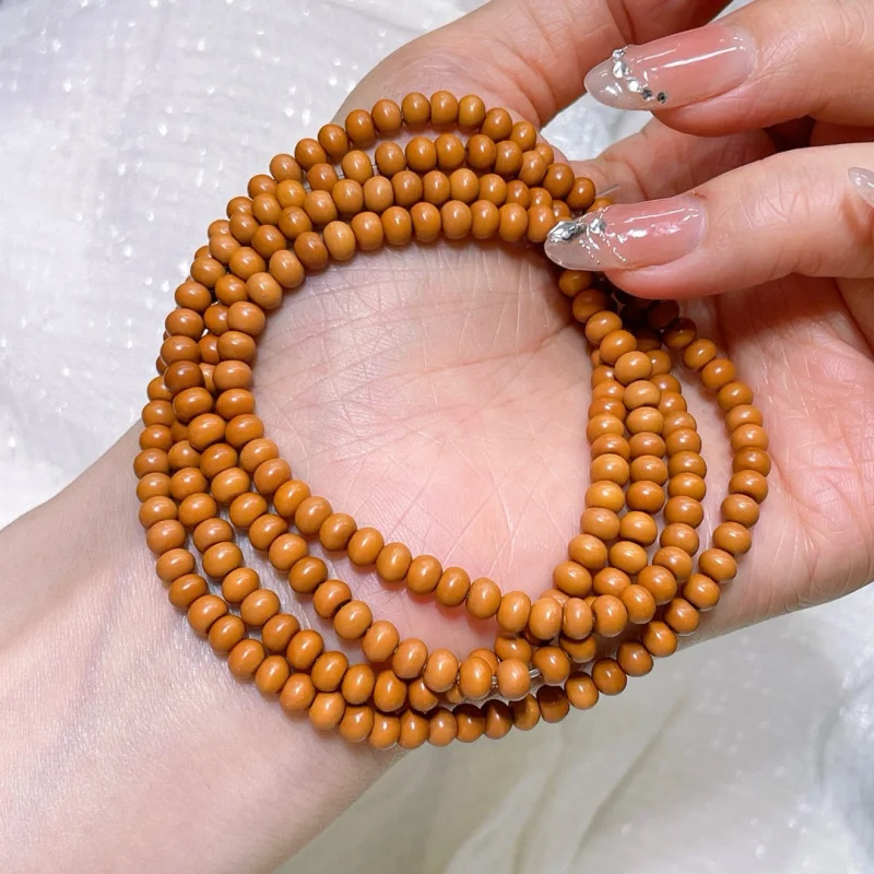 New Goods Boutique Olive Nut round Multi-Wrap Bracelet Semi-Finished Products 4.7mm Buddha Accessories Beads