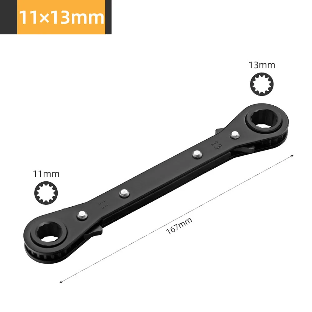 10-12mm Double-end Ratcheting Wrench 14-17mm Double Box-end Wrench 19-21mm Double Box-end Wrench 6-8mm Double Box-end Wrench