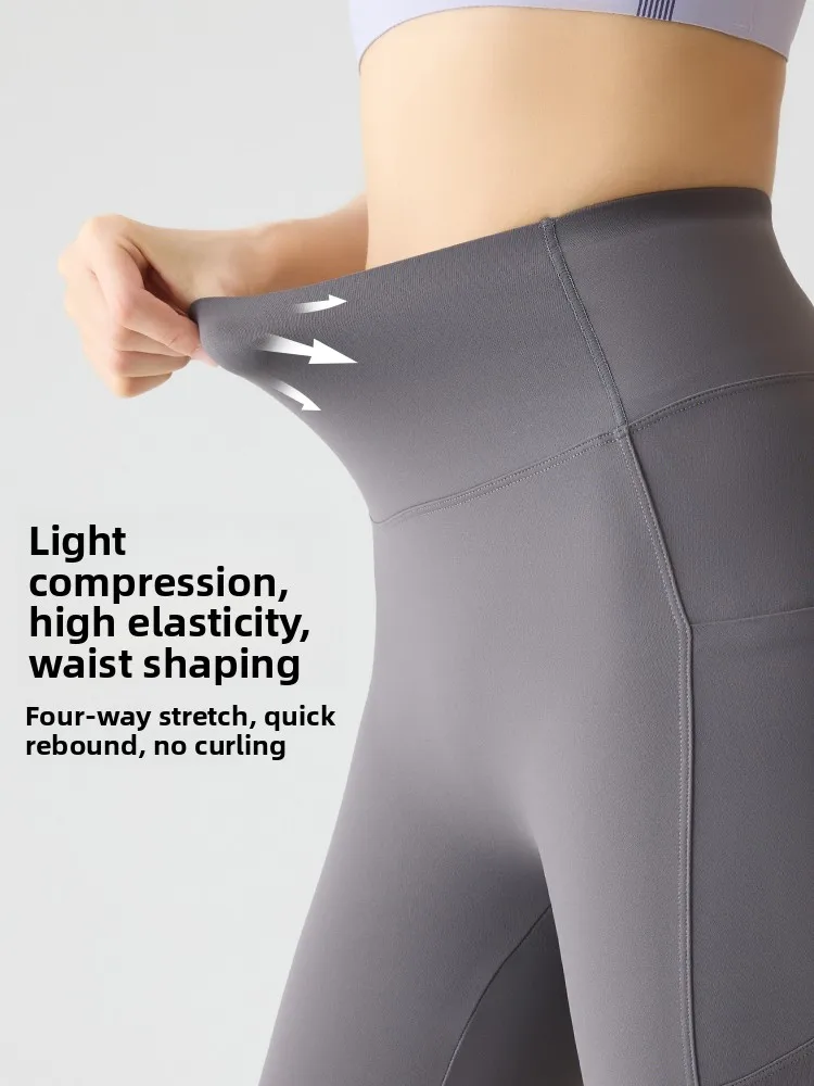High Waist Yoga orts Women's Summer Fitn Running orts Padded Tummy Control Cycling Riding ark Bite Leggings