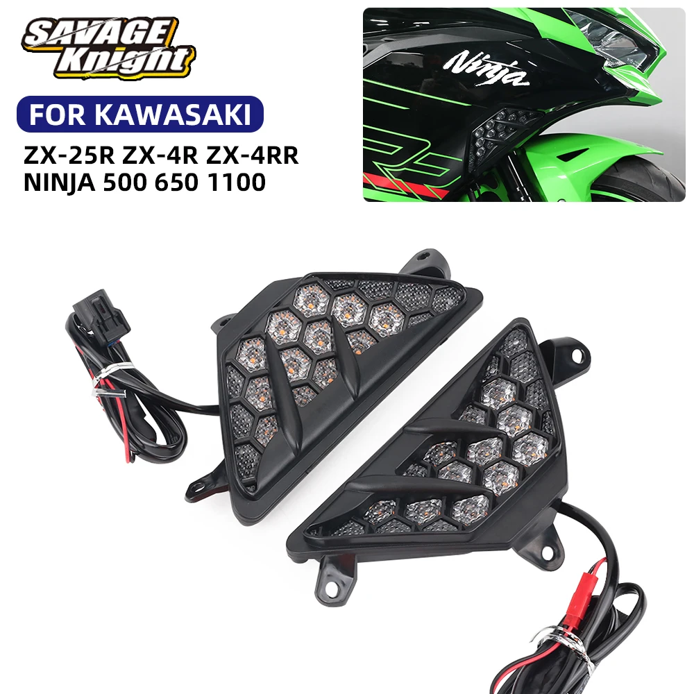 

2025 2024 ZX-25R ZX-4R Turn Signal Flashing Indicator Light For Kawasaki Ninja 500 SE Ninja1100 SX/SE EX650 EX500 ZX 4R 4RR 25R
