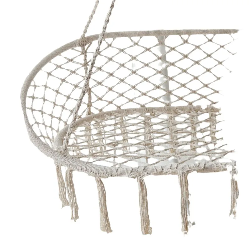 Double Chair, Indoor Outdoor Balcony Swing Cradle Woven Fringed Hammock Hammock Hammock