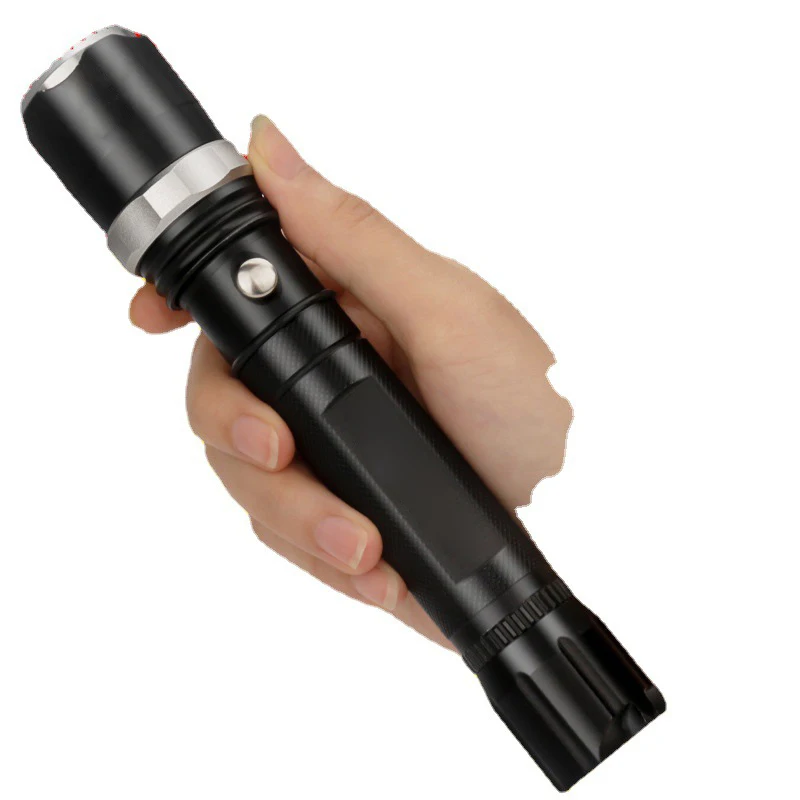 Mini LED flashlight rechargeable mini self-defense outdoor riding emergency self-rescue can be ignited large function long life