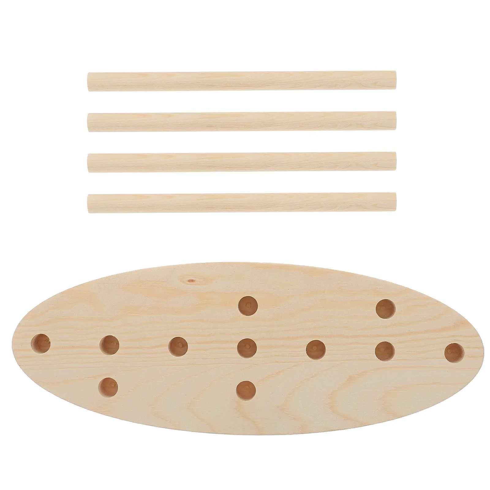 1Set Wooden Bow Maker Tool for DIY Ribbon Bows Pom Pom Beads Craft Accessory Bowknot Making Device Bow Fixing Tool